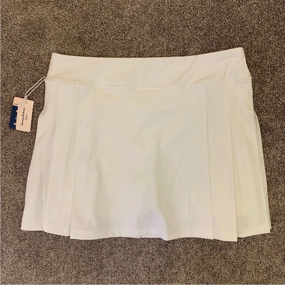 Tommy Bahama Golf Women's White Pleated Skort Quick Dry Stretch Size XL - NWT - Picture 3 of 12